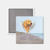 Aimant Ange Golden Retriever (Recto/Verso)