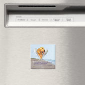 Aimant Ange Golden Retriever (In Situ (Lave-vaisselle))