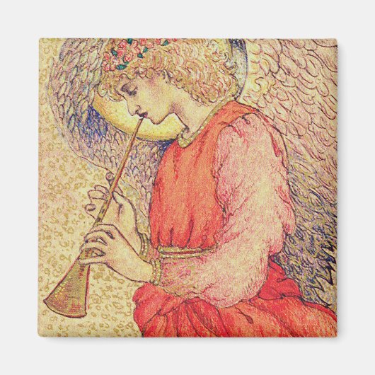 Aimant Ange jouant du flageolet (Devant)