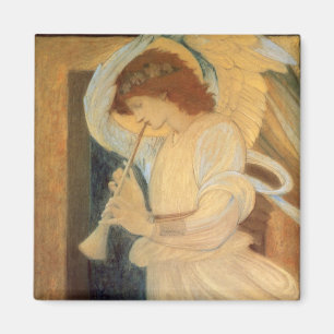 Aimant Ange jouant le flageolet par Burne Jones