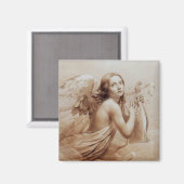 AIMANT ANGE JOUER LYRA SUR LES NUAGES (Recto/Verso)