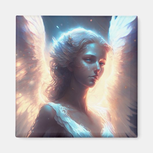 Aimant Ange mystique aux yeux bleus (Devant)