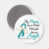 Aimant Angel 2 Cancer de l'ovaire maman (Recto/Verso)