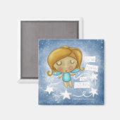 Aimant Angel accroche les étoiles (Recto/Verso)