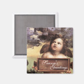 Aimant ANGEL, Cherub ailé par Raffaello Sanzio (Recto/Verso)