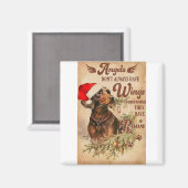 Aimant Angel Christmas Dachshunds (Recto/Verso)