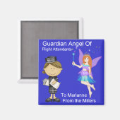 Aimant Angel de gardien des agents de bord par SRF (Recto/Verso)
