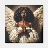 Aimant Angel de la femme noire (Devant)