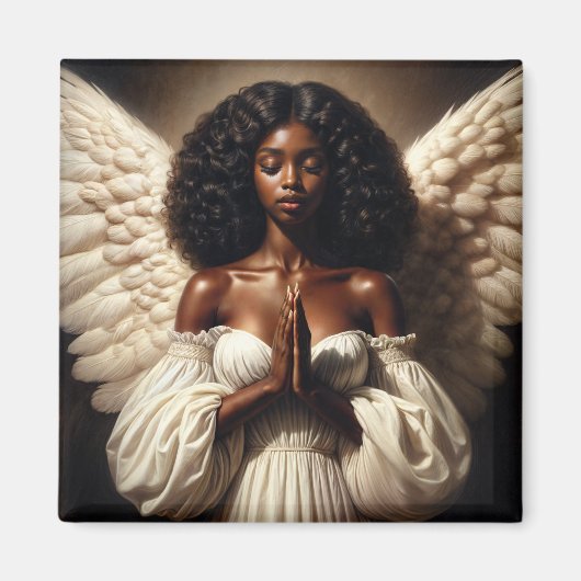 Aimant Angel de la femme noire (Devant)
