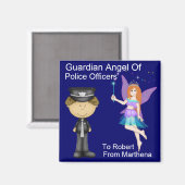Aimant Angel du gardien des policiers par SRF (Recto/Verso)