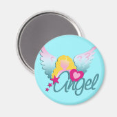 Aimant Angels Love | cyan (Recto/Verso)