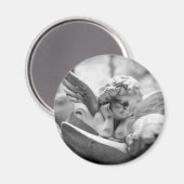 Aimant Angels Watching Over Me (magnt rnd) (Recto/Verso)
