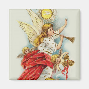 Aimant Anges de vœux de Noël