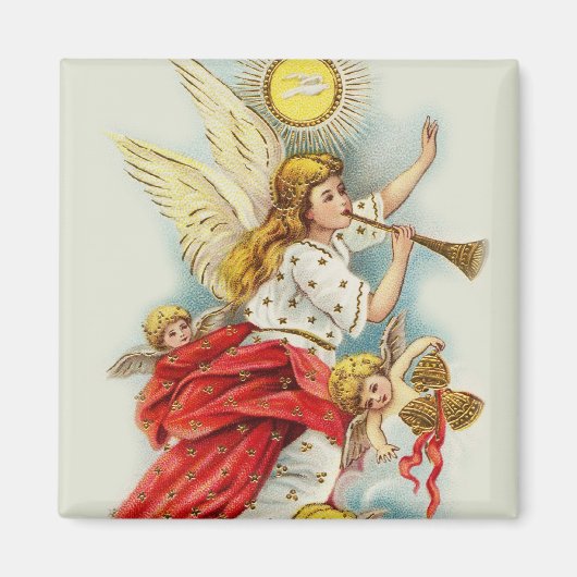 Aimant Anges de vœux de Noël (Devant)