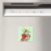 Aimant Anges de vœux de Noël (In Situ (Lave-vaisselle))