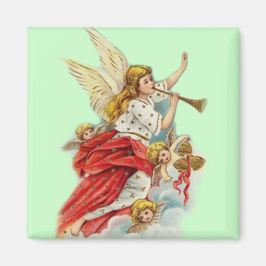 Aimant Anges de vœux de Noël (Devant)