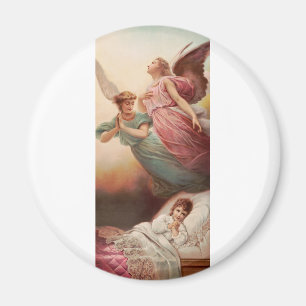 Aimant Anges gardiens avec enfant