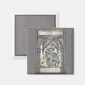 Aimant Anges gardiens avec l'enfant Jésus (Recto/Verso)