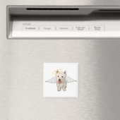 Aimant Anges gardiens Westie (In Situ (Lave-vaisselle))