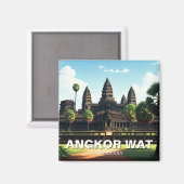 Aimant Angkor Wat Cambodge (Recto/Verso)