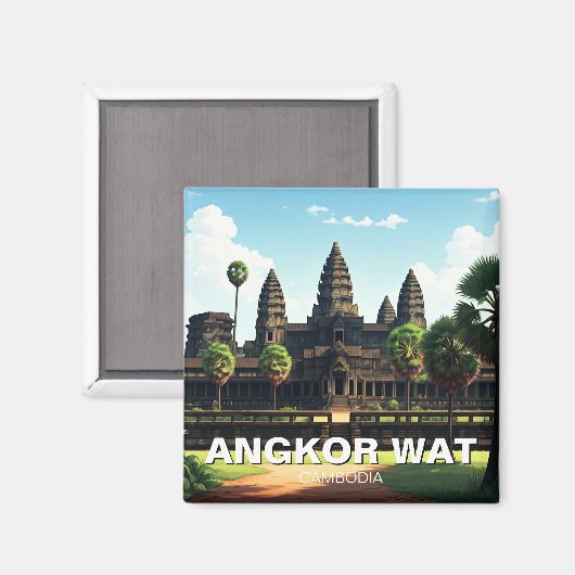 Aimant Angkor Wat Cambodge (Recto/Verso)