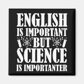 Aimant Anglais Important Mais Science Drôle Enseignant Di (Devant)