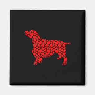 Aimant Anglais Springer espagnol chien mignon Silhouette 