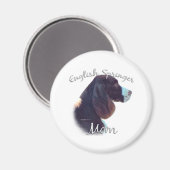 Aimant Anglais Springer Spaniel Maman 2 (Recto/Verso)