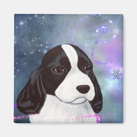 Aimant Anglais Springer Spaniel Puppy Magent (Devant)