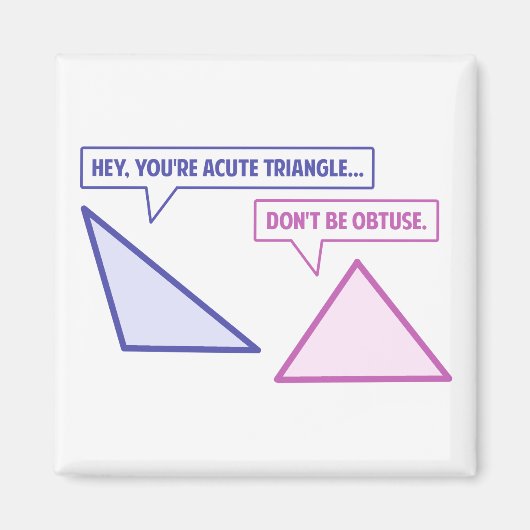 Aimant Angle obtus aigu du triangle (Devant)