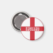Aimant Angleterre Drapeau et nom (Recto/Verso)