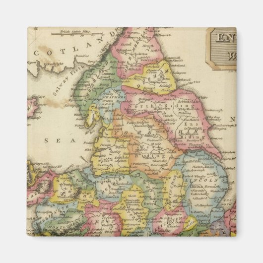 Aimant Angleterre et Pays de Galles (Devant)