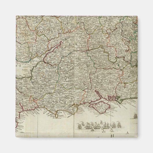 Aimant Angleterre et Pays de Galles Sud (Devant)