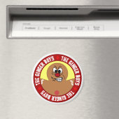 Aimant Angry Gingerbread Homme Cookie (In Situ (Lave-vaisselle))