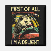 Aimant Angry Ossum Driving Funny Quote First Of All I'm A (Devant)