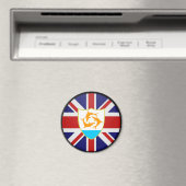 Aimant Anguilla qualité Cercle Drapeau (In Situ (Lave-vaisselle))