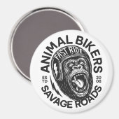 Aimant Animal Bikers (Recto/Verso)