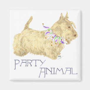 Aimant Animal de fête Scottish Terrier