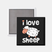 Aimant Animal de l'éleveur de moutons (Recto/Verso)