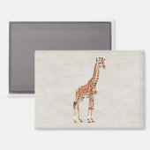 Aimant Animal de safari girafe (Recto/Verso)