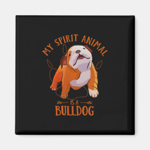 Aimant Animal spirituel est un bouledogue anglais Amour d