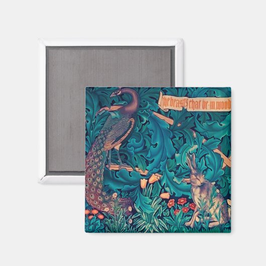 Aimant Animals dans The Forest, William Morris (Recto/Verso)