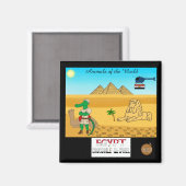 Aimant Animals of the World, Egypt: Crocodile & Camel (Recto/Verso)