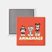 Aimant Animaniacs | Graphique de Warner Sibings "No Evil" (Recto/Verso)