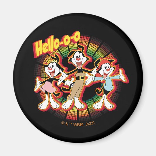 Aimant Animaniacs | Hello-o Retro Equalizer Graphic (Devant)
