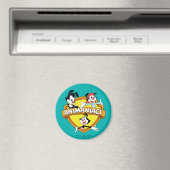 Aimant Animaniacs | Warner Brothers & Sister WB Shield (In Situ (Lave-vaisselle))
