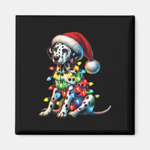 Aimant Animaux Amoureux des animaux Dalmatien Chien Santa