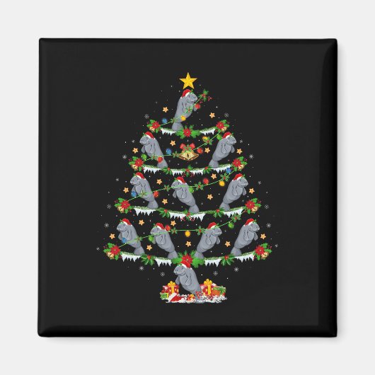 Aimant Animaux de animaux domestiques lumières Père Noël  (Devant)