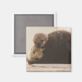 Aimant Animaux de bébés cutest | Pompe Otter nouveau-né (Recto/Verso)