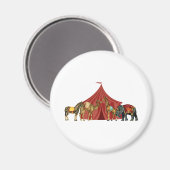 Aimant Animaux De Cirque Et Tente (Recto/Verso)